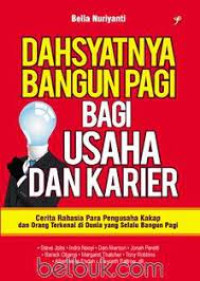 Image of Dahsyatnya bangun pagi bagi usaha dan karier
